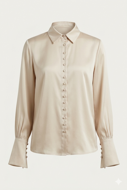 Beige Button down
