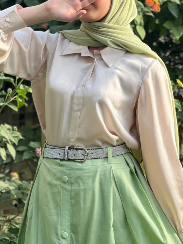 Beige Button down